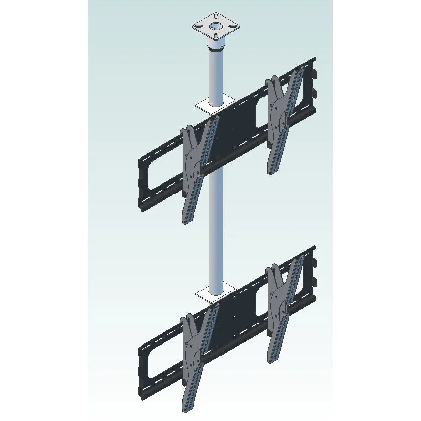 Expert Mounts 33CE014 Double Stack TV Ceiling Mount for Two or More Screens